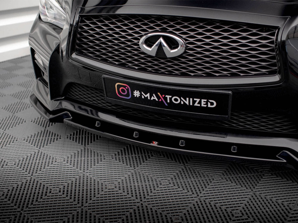 Maxton Design - Aftermarket  FRONT SPLITTER V.2 INFINITI Q50 S MK1
