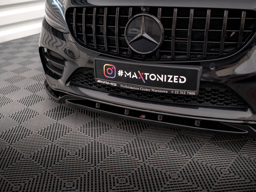 Maxton Design - Aftermarket  FRONT SPLITTER V.2 MERCEDES C AMG LINE / C43 AMG SEDAN / COUPE W205 / C205 FACELIFT