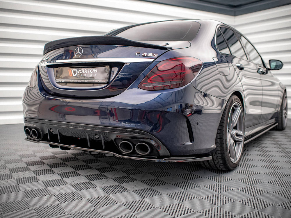 Maxton Design - Aftermarket Rear Splitter (Vertical Bars) Mercedes-AMG C43 Sedan / Estate W205 / S205 Facelift