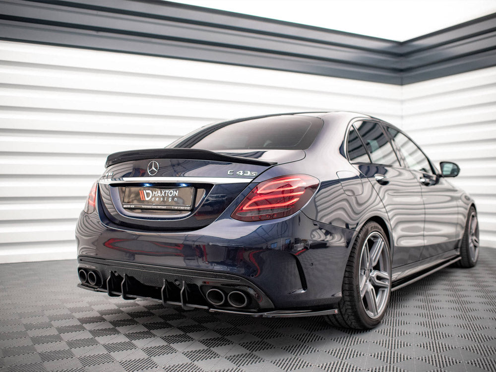 Maxton Design - Aftermarket  Street PRO Rear Diffuser Mercedes-AMG C43 Sedan / Estate W205 / S205 Facelift