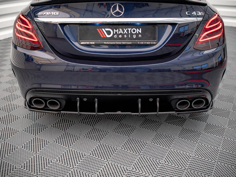 Maxton Design - Aftermarket  Street PRO Rear Diffuser Mercedes-AMG C43 Sedan / Estate W205 / S205 Facelift