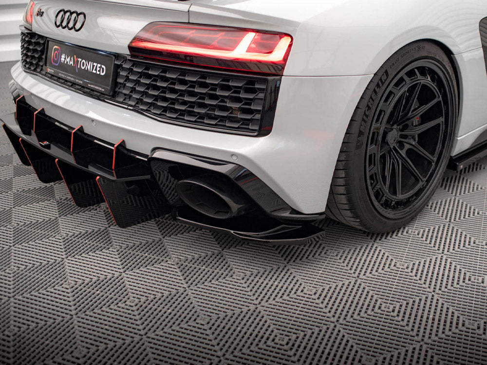 Maxton Design - Aftermarket  REAR SIDE SPLITTERS AUDI R8 MK2 FACELIFT