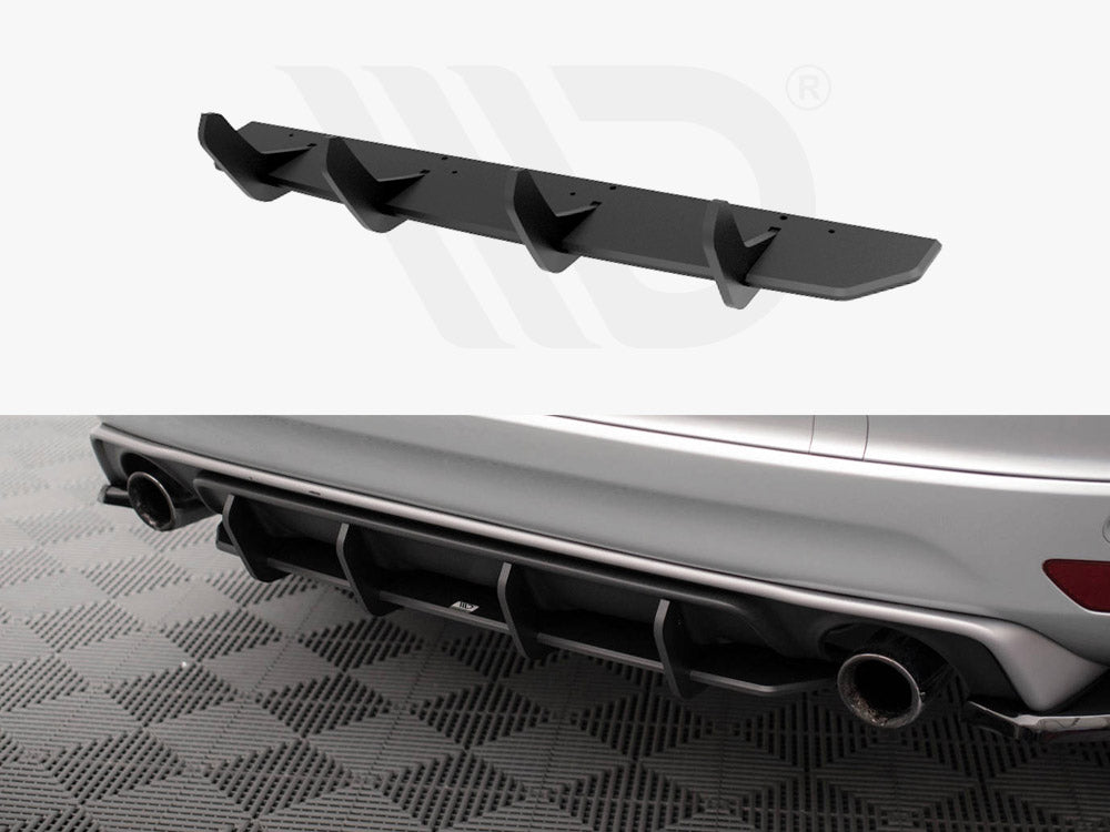 Maxton Design - Aftermarket  STREET PRO REAR DIFFUSER VOLVO XC60 R-DESIGN MK1 FACELIFT