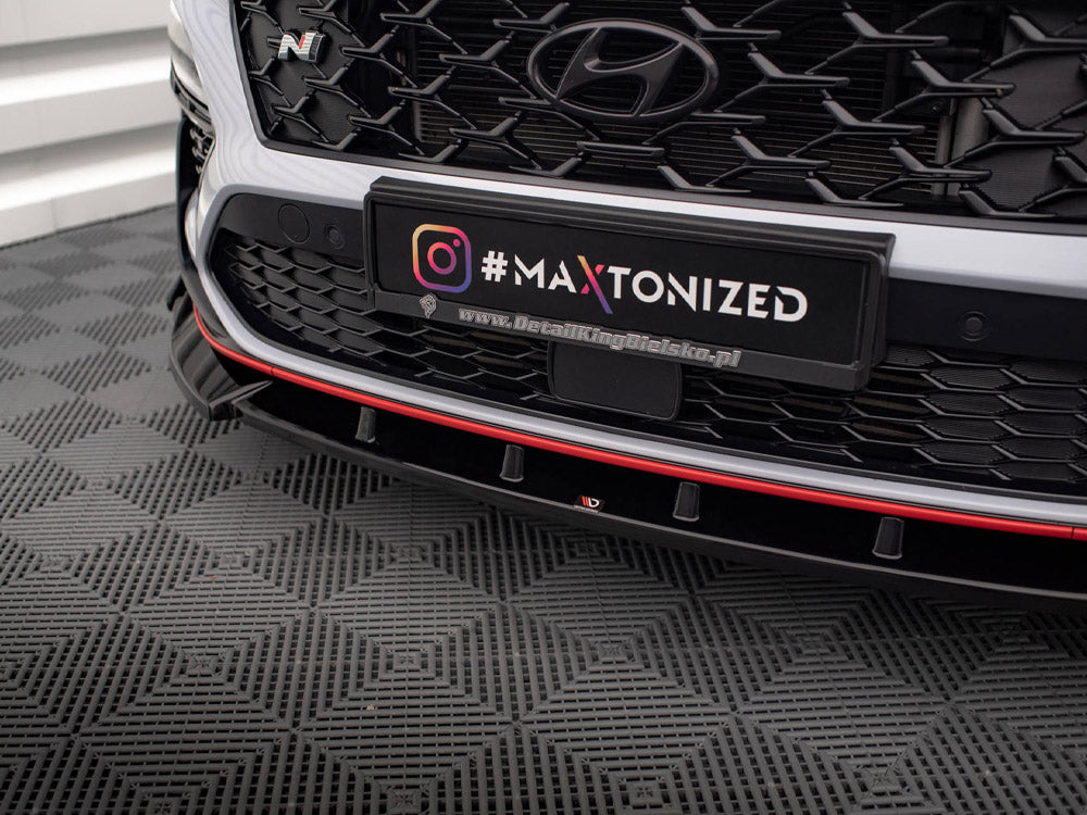 Maxton Design - Aftermarket  FRONT SPLITTER V.2 + FLAPS HYUNDAI KONA N MK1