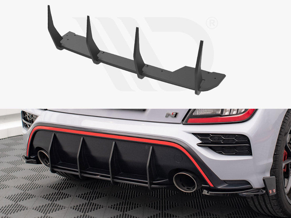 Maxton Design - Aftermarket  STREET PRO REAR DIFFUSER HYUNDAI KONA N MK1