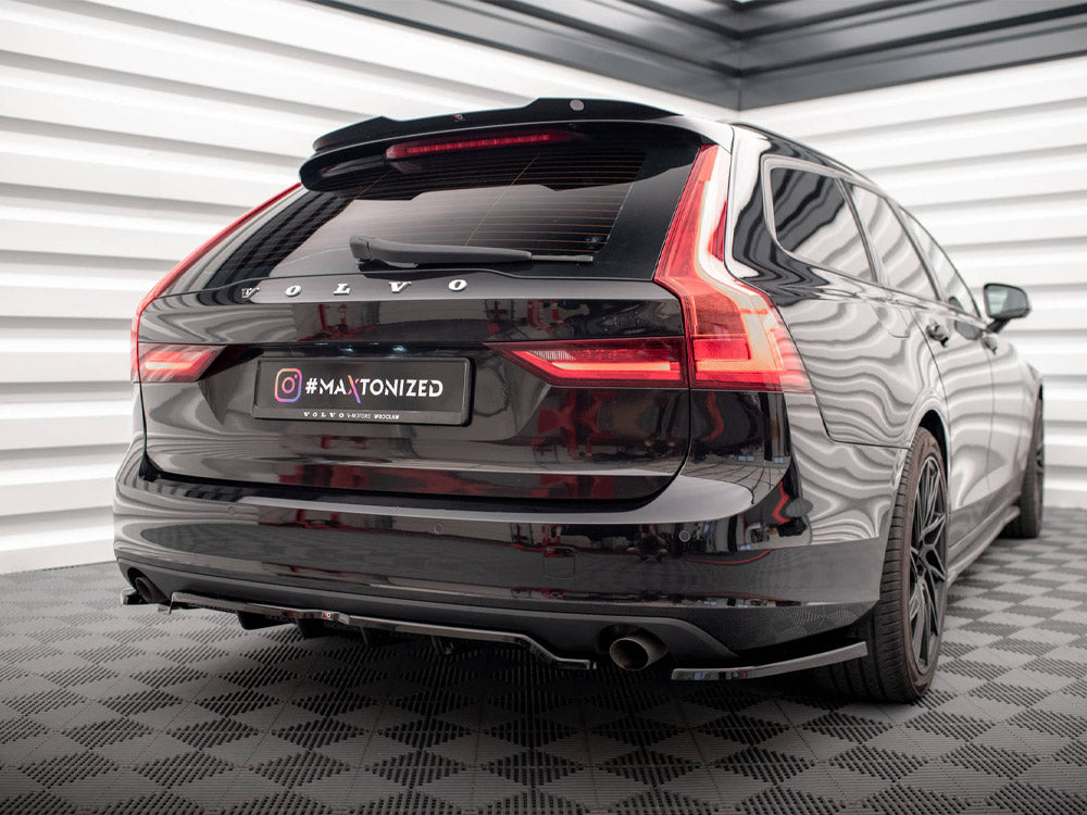 Maxton Design - Aftermarket  CENTRAL REAR SPLITTER V.2 (VERTICAL BARS) VOLVO V90 MK2