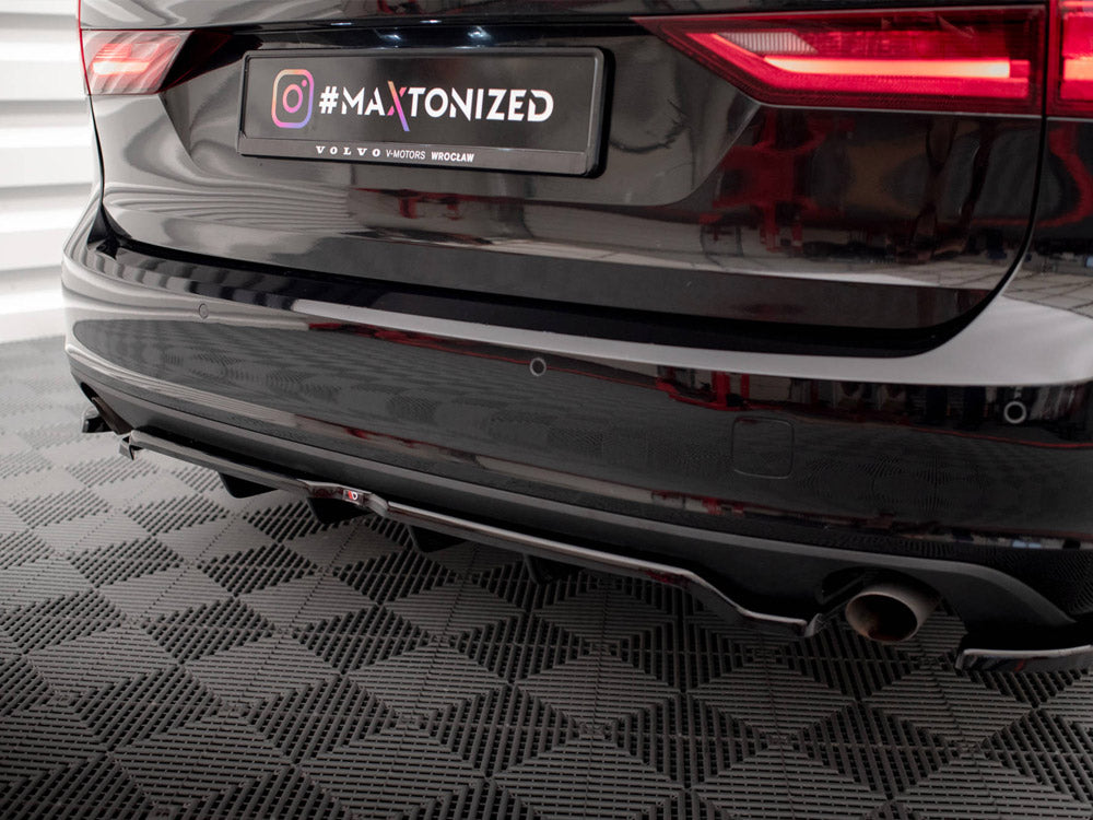 Maxton Design - Aftermarket  CENTRAL REAR SPLITTER V.2 (VERTICAL BARS) VOLVO V90 MK2