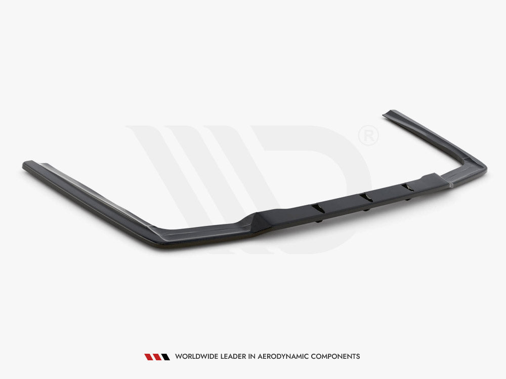 Maxton Design - Aftermarket  CENTRAL REAR SPLITTER (VERTICAL BARS) MERCEDES-BENZ E63 AMG SEDAN W212 FACELIFT (2012-2014)