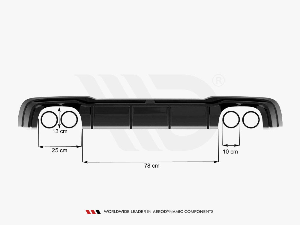 Maxton Design - Aftermarket  Rear Valance + Milltek Sport Resonated Exhaust Audi RS3 Sportback 8V Facelift