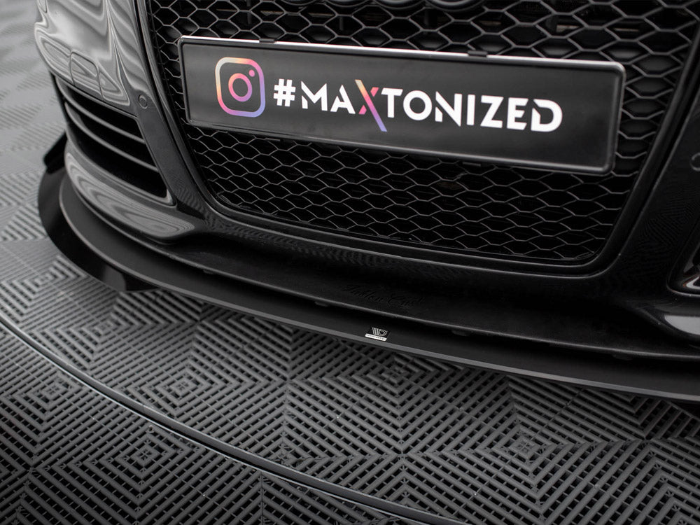 Maxton Design - Aftermarket  STREET PRO FRONT SPLITTER + FLAPS AUDI RS6 AVANT C6