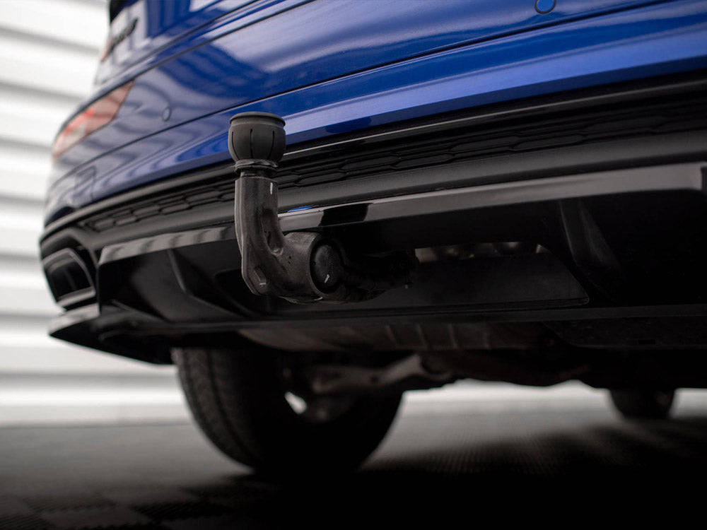 Maxton Design - Aftermarket  CENTRAL REAR SPLITTER (VERTICAL BARS) AUDI Q5 S-LINE SUV MK2 FACELIFT