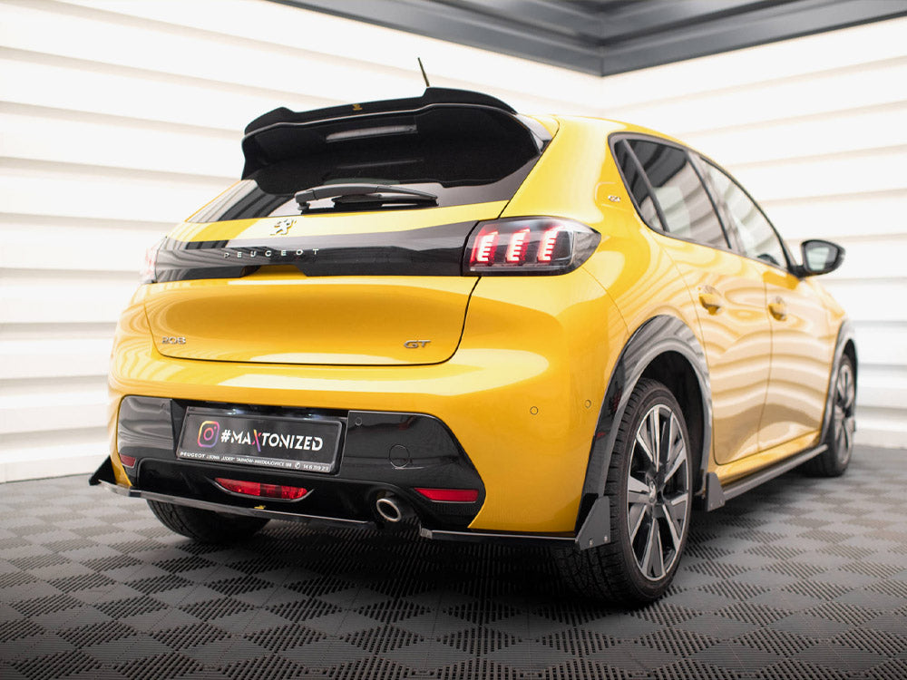 Maxton Design - Aftermarket  REAR SIDE SPLITTERS V.1 + FLAPS PEUGEOT 208 GT MK2