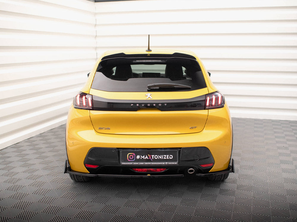 Maxton Design - Aftermarket  REAR SIDE SPLITTERS V.1 + FLAPS PEUGEOT 208 GT MK2