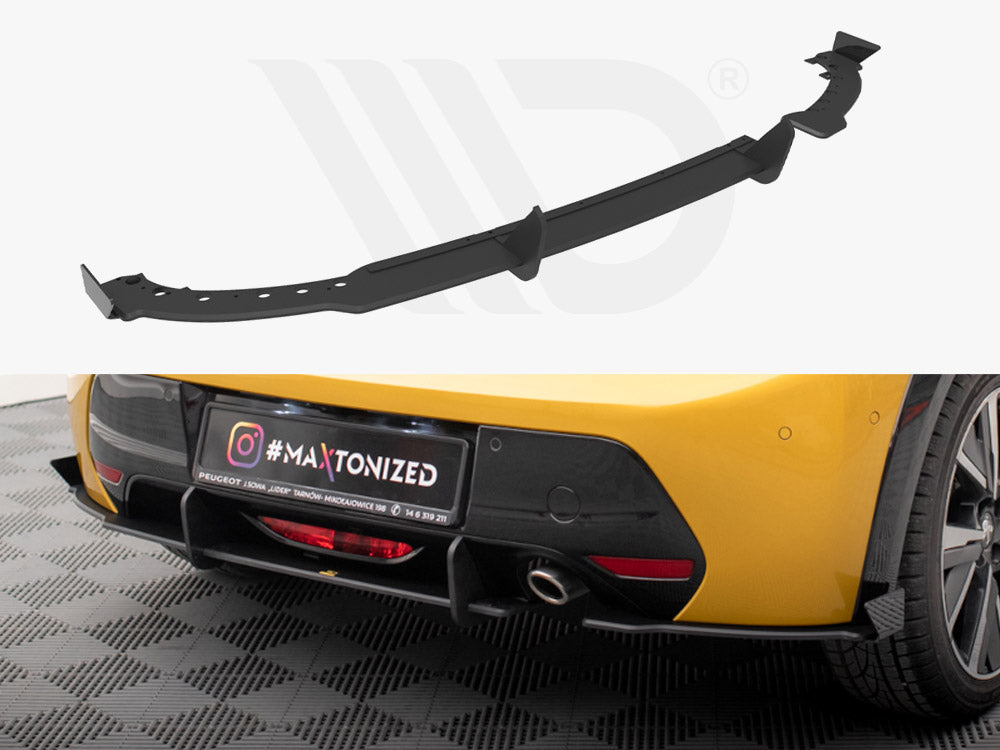Maxton Design - Aftermarket  STREET PRO REAR VALANCE + FLAPS PEUGEOT 208 GT MK2
