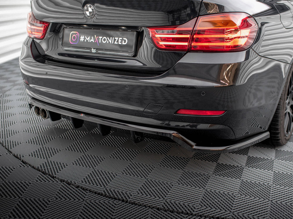 Maxton Design - Aftermarket  CENTRAL REAR SPLITTER (VERTICAL BARS) BMW 4 GRAN COUPE F36