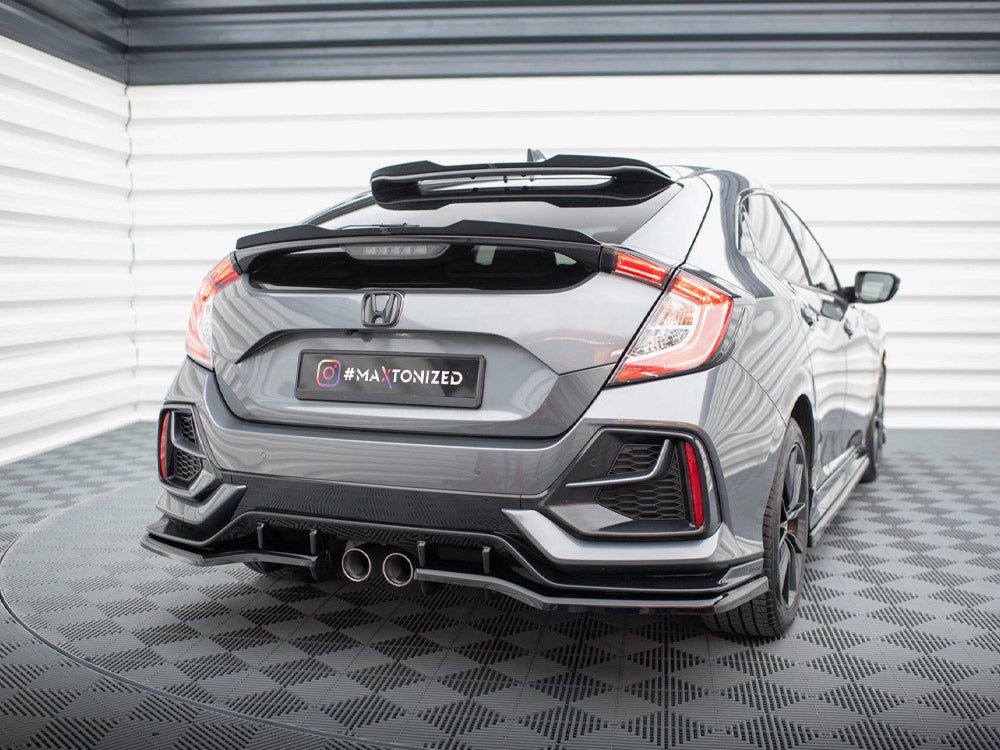 Maxton Design - Aftermarket  REAR SPLITTER (VERTICAL BARS) HONDA CIVIC SPORT MK 10 Facelift