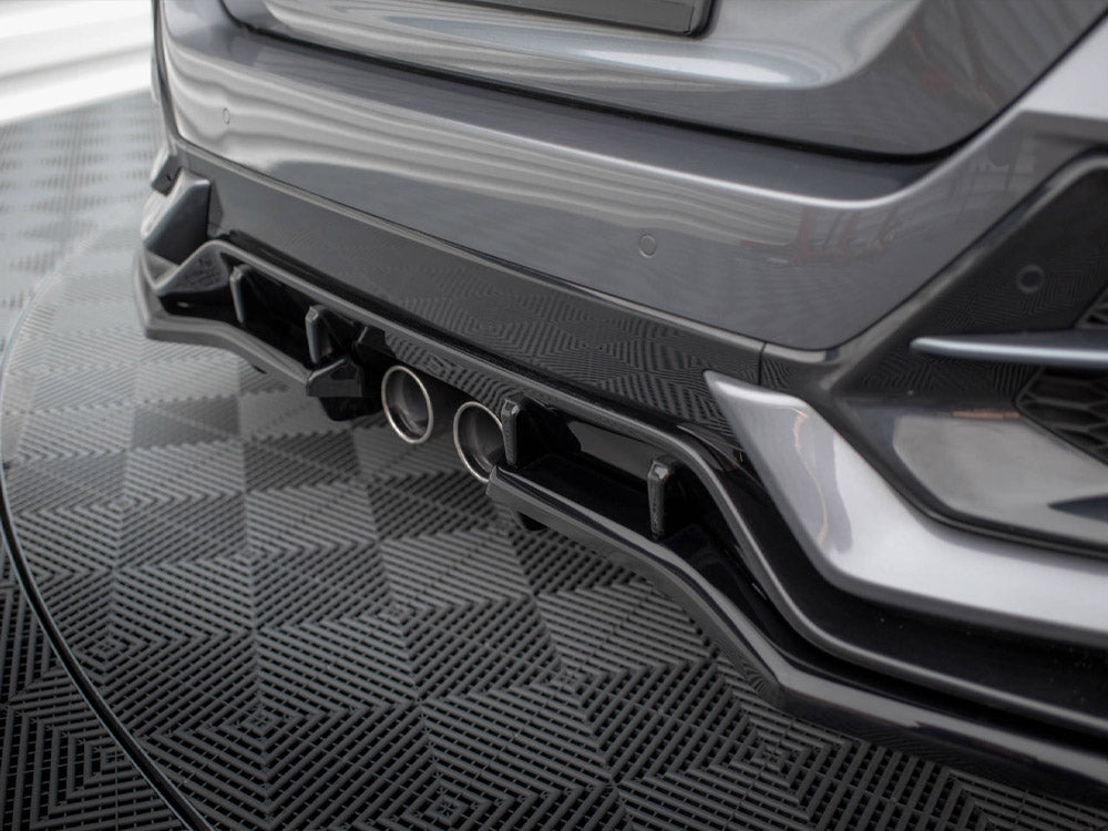 Maxton Design - Aftermarket  REAR SPLITTER (VERTICAL BARS) HONDA CIVIC SPORT MK 10 Facelift