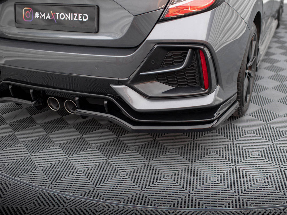 Maxton Design - Aftermarket  REAR SPLITTER (VERTICAL BARS) HONDA CIVIC SPORT MK 10 Facelift