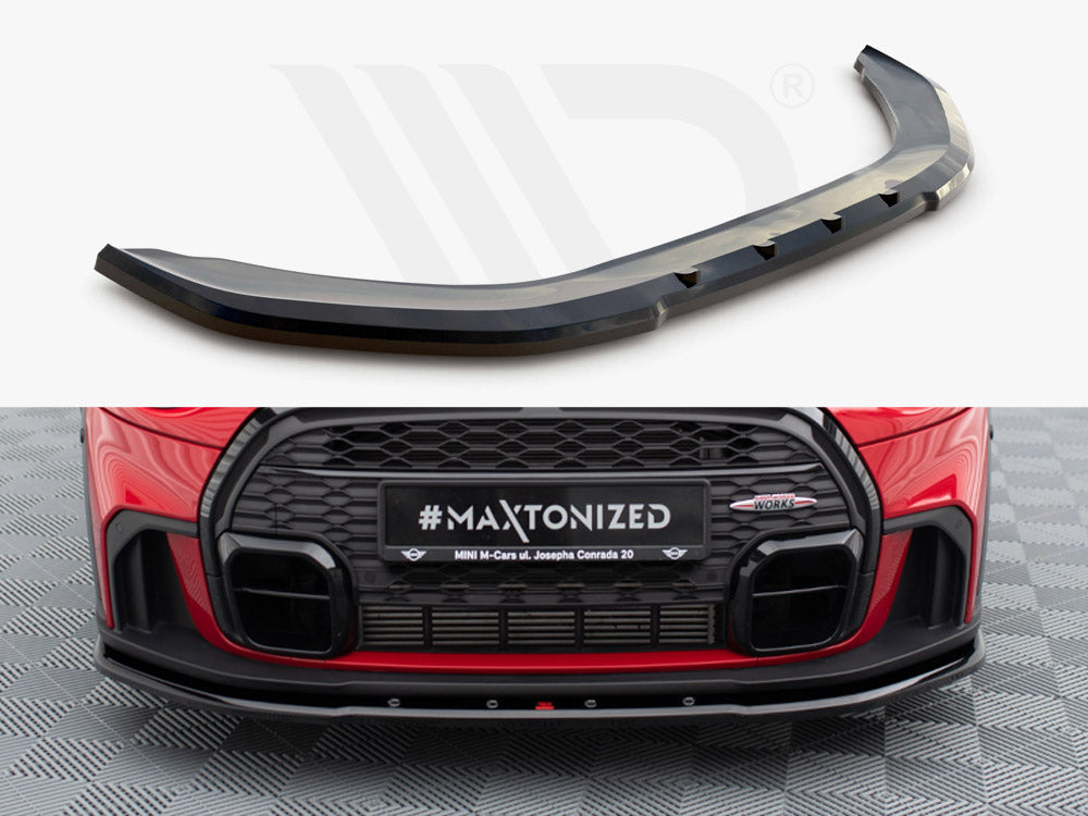 Maxton Design - Aftermarket  FRONT SPLITTER V.1 MINI COOPER S JOHN COOPER WORKS F55 FACELIFT