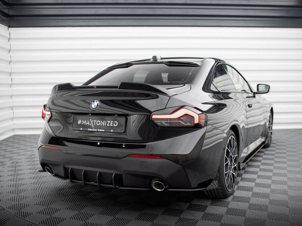 Maxton Design - Aftermarket  STREET PRO REAR SIDE SPLITTERS + FLAPS BMW 2 COUPE G42