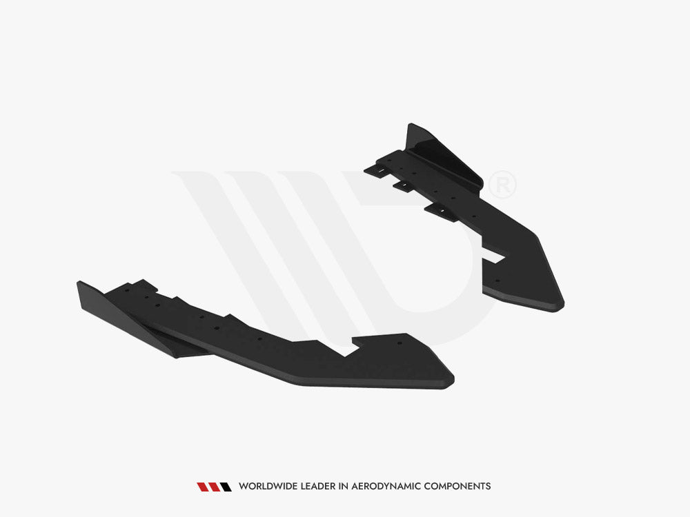 Maxton Design - Aftermarket  STREET PRO REAR SIDE SPLITTERS + FLAPS BMW 2 COUPE G42