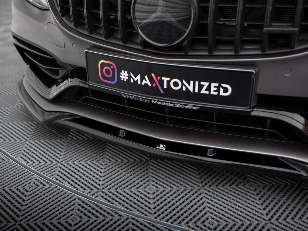 Maxton Design - Aftermarket  FRONT SPLITTER V.2 MERCEDES-AMG C63 SEDAN / ESTATE W205 FACELIFT