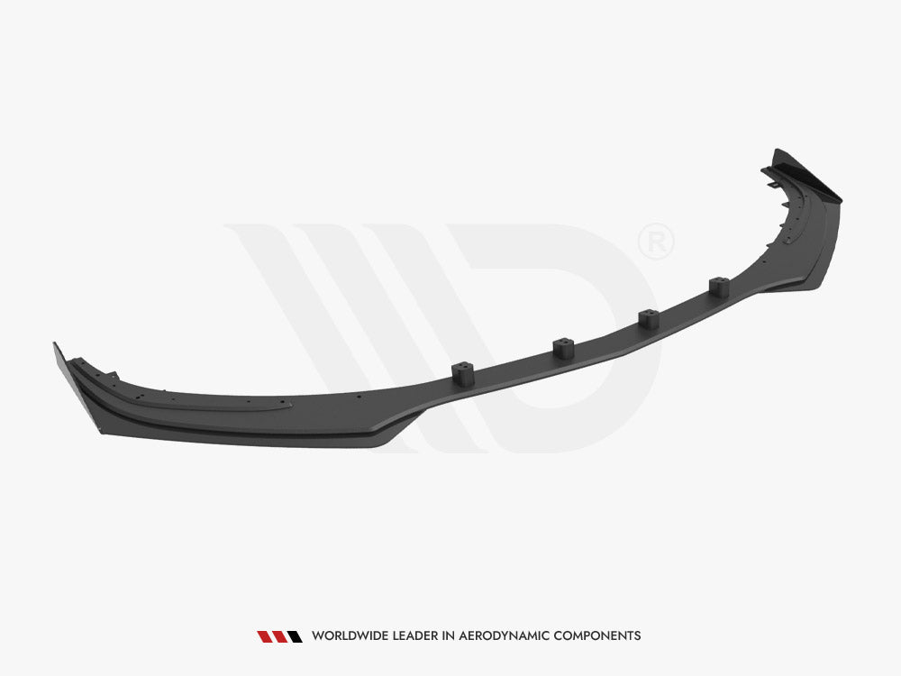 Maxton Design - Aftermarket  STREET PRO FRONT SPLITTER + FLAPS MERCEDES-AMG C63 SEDAN / ESTATE W205 FACELIFT