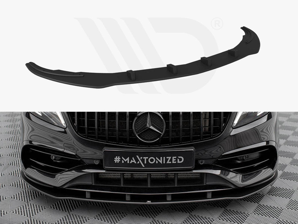 Maxton Design - Aftermarket  STREET PRO FRONT SPLITTER MERCEDES-BENZ A AMG-LINE W176 FACELIFT