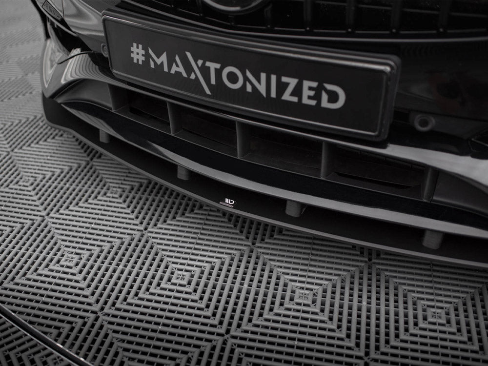 Maxton Design - Aftermarket  STREET PRO FRONT SPLITTER MERCEDES-BENZ A AMG-LINE W176 FACELIFT