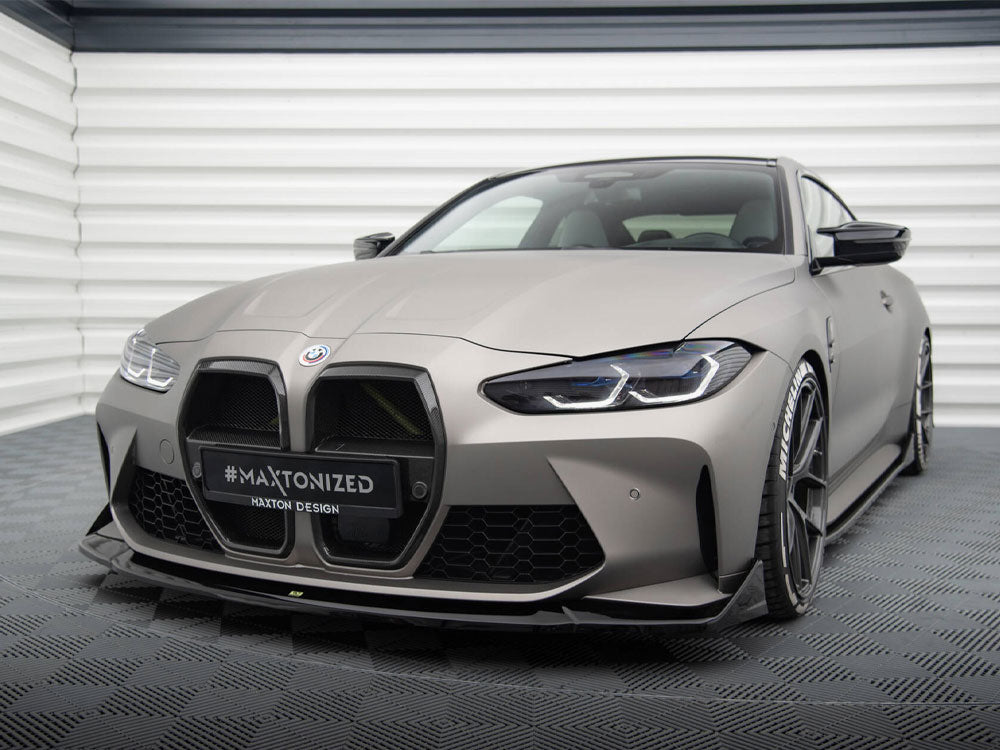 Maxton Design - Aftermarket  Front Splitter V.4 CSL Look BMW M4 G82 / G82 Facelift
