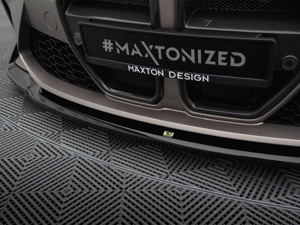 Maxton Design - Aftermarket  Front Splitter V.4 CSL Look BMW M4 G82 / G82 Facelift