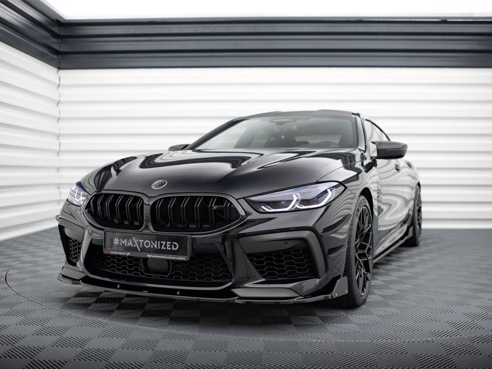 Maxton Design - Aftermarket  Front Splitter V.1 + Flaps BMW M8 Gran Coupe F93 / Coupe F92