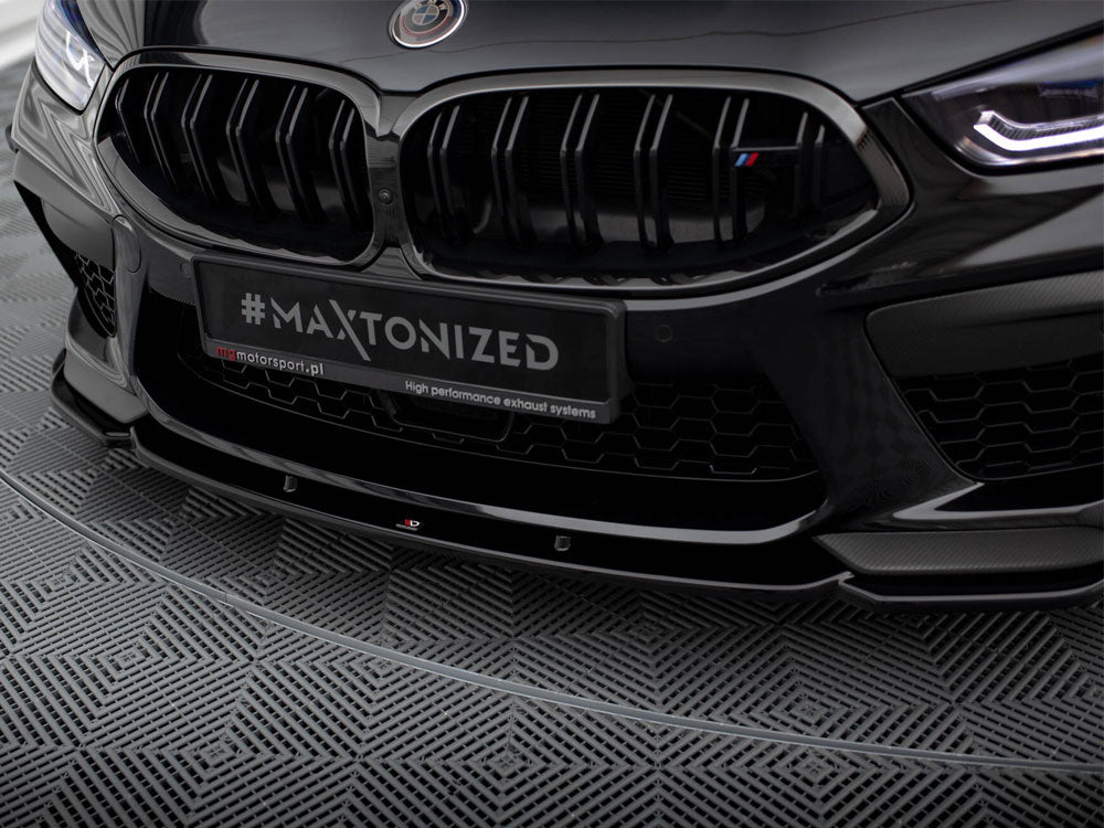 Maxton Design - Aftermarket  Front Splitter V.1 + Flaps BMW M8 Gran Coupe F93 / Coupe F92