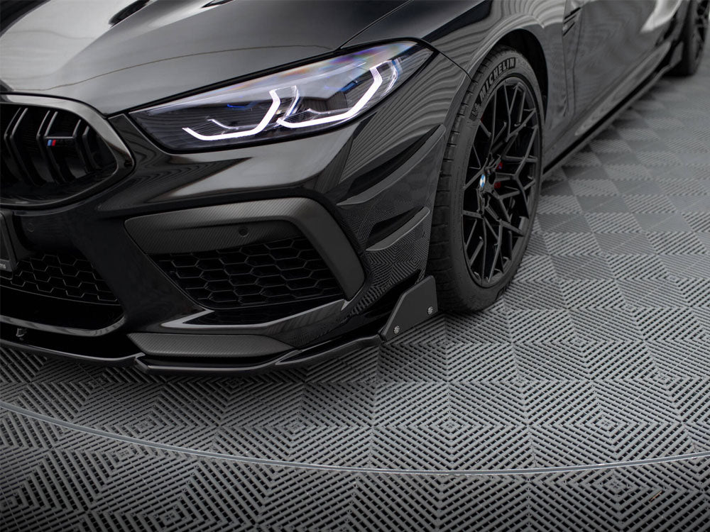 Maxton Design - Aftermarket  Front Splitter V.1 + Flaps BMW M8 Gran Coupe F93 / Coupe F92
