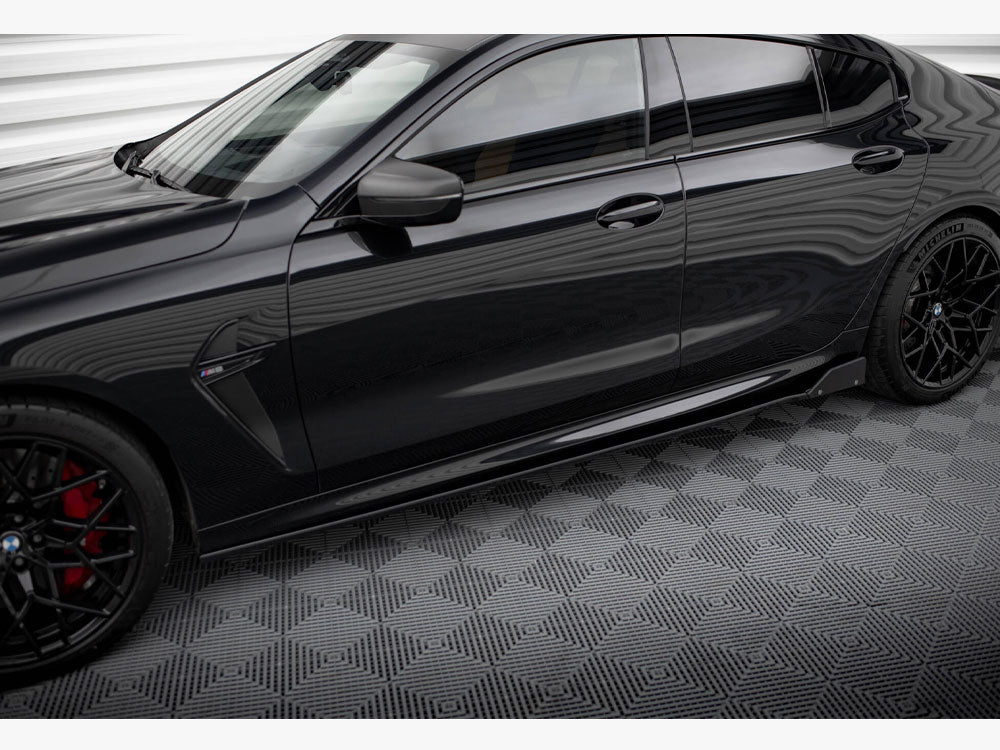 Maxton Design - Aftermarket  Side Skirts Diffusers V.1 + Flaps BMW M8 Gran Coupe F93 / 8 Gran Coupe M-Pack G16