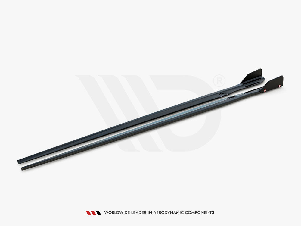 Maxton Design - Aftermarket  Side Skirts Diffusers V.1 + Flaps BMW M8 Gran Coupe F93 / 8 Gran Coupe M-Pack G16