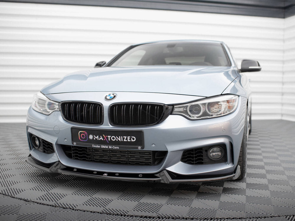 Maxton Design - Aftermarket  FRONT SPLITTER V.4 BMW 4 COUPE / GRAN COUPE / CABRIO M-PACK F32 / F36 / F33