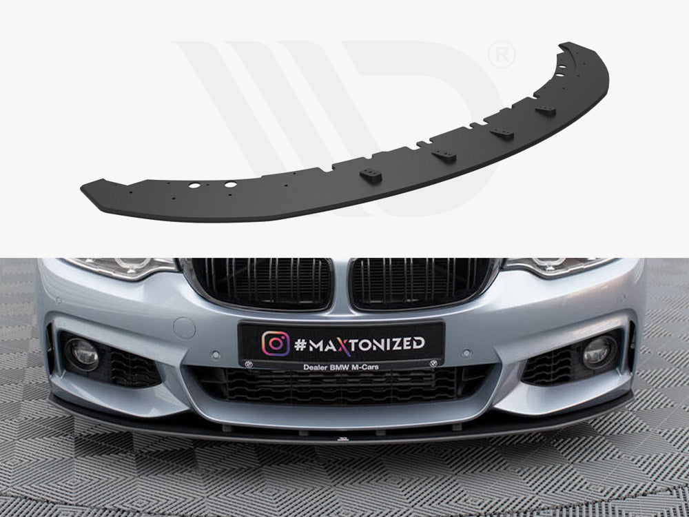 Maxton Design - Aftermarket  STREET PRO FRONT SPLITTER BMW 4 COUPE / GRAN COUPE / CABRIO M-PACK F32 / F36 / F33