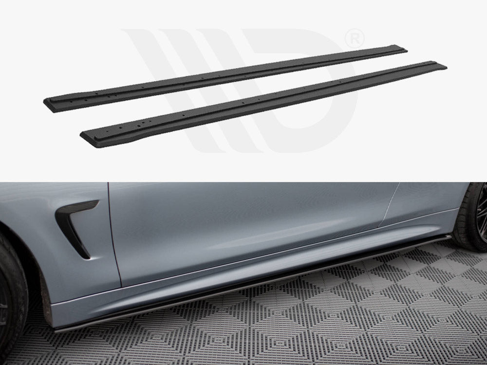 Maxton Design - Aftermarket  STREET PRO SIDE SKIRTS DIFFUSERS BMW 4 COUPE / GRAN COUPE / CABRIO M-PACK F32 / F36 / F33