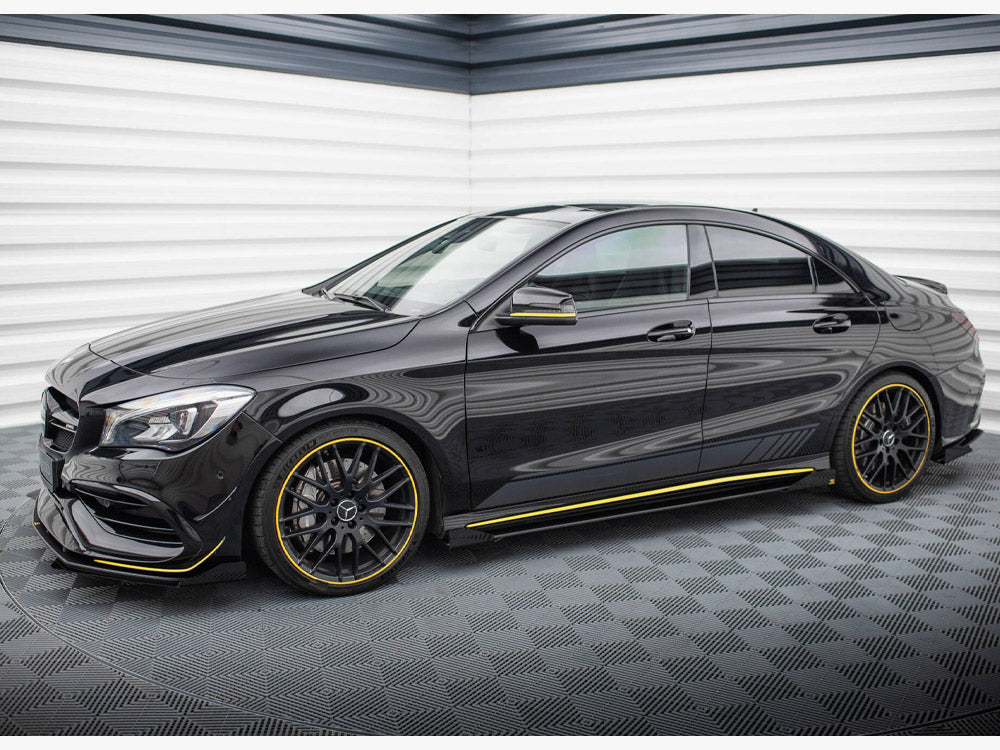 Maxton Design - Aftermarket  Street PRO Side Skirts Diffusers + Flaps Mercedes-AMG CLA 45 C117 Facelift