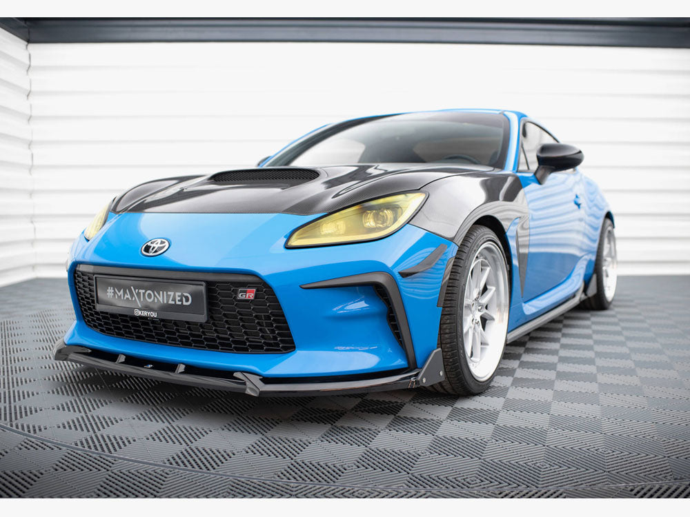 Maxton Design - Aftermarket  Front Splitter V.1 + Flaps Toyota GR86 Mk1