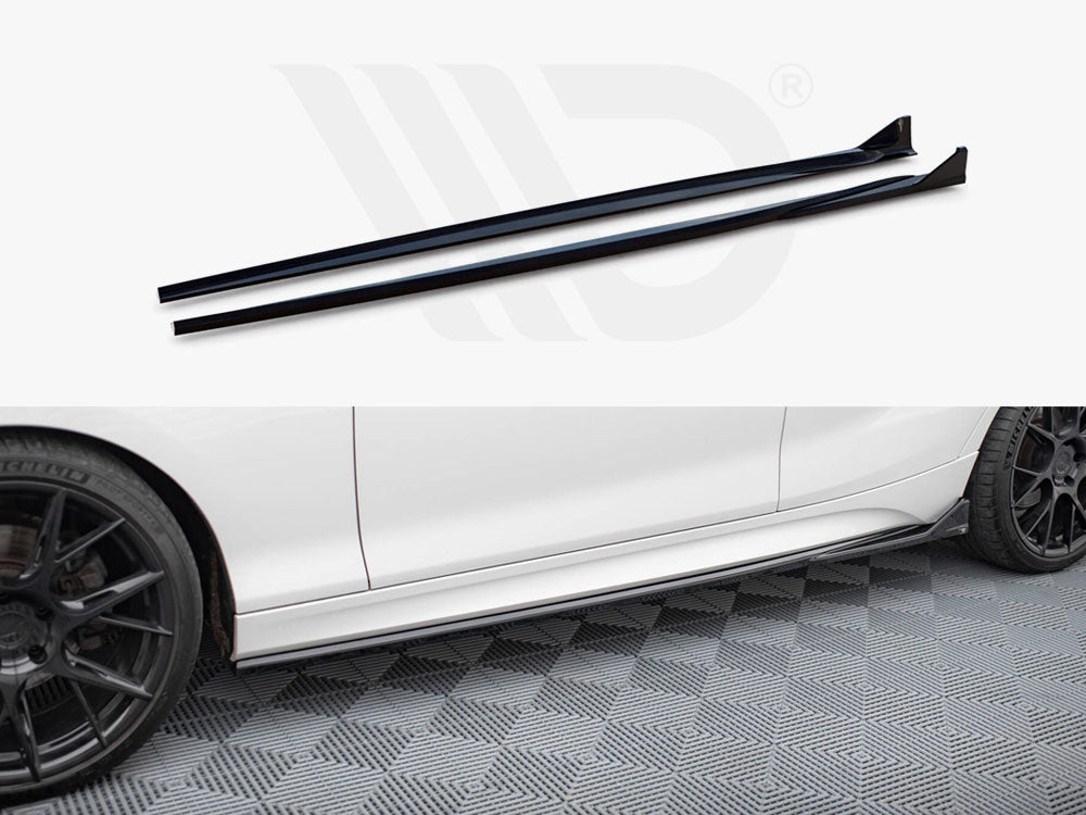 Maxton Design - Aftermarket  Side Skirts Diffusers V.3 CSL Look BMW 1 M-Pack / M140i F20 Facelift