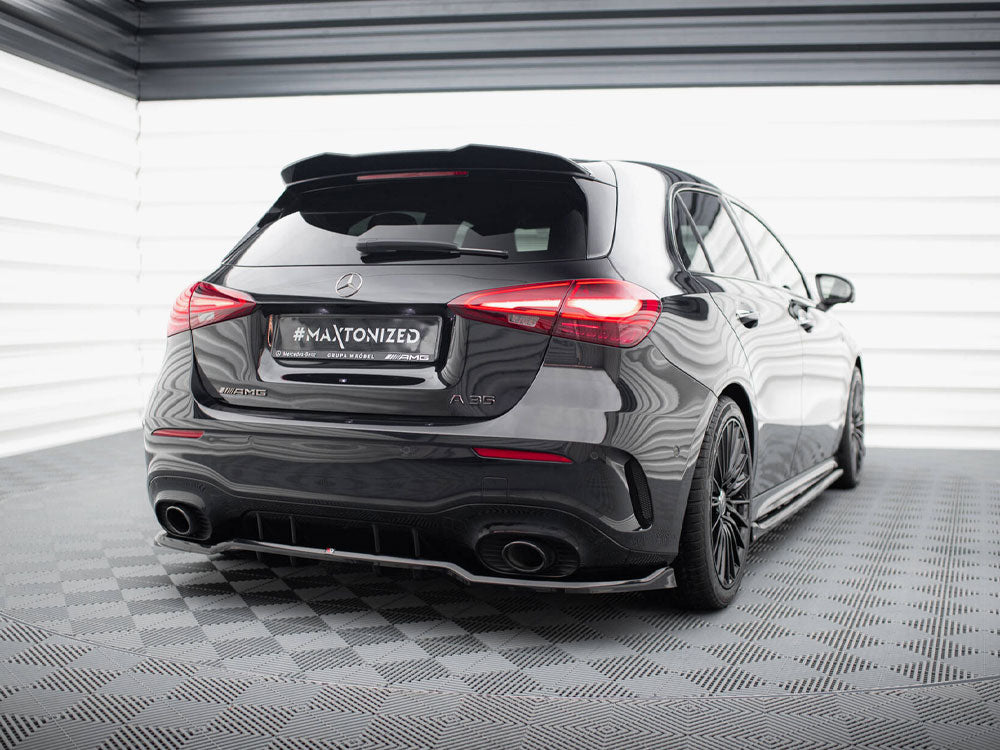 Maxton Design - Aftermarket  Rear Splitter (Vertical Bars) Mercedes-AMG A35 Hatchback W177
