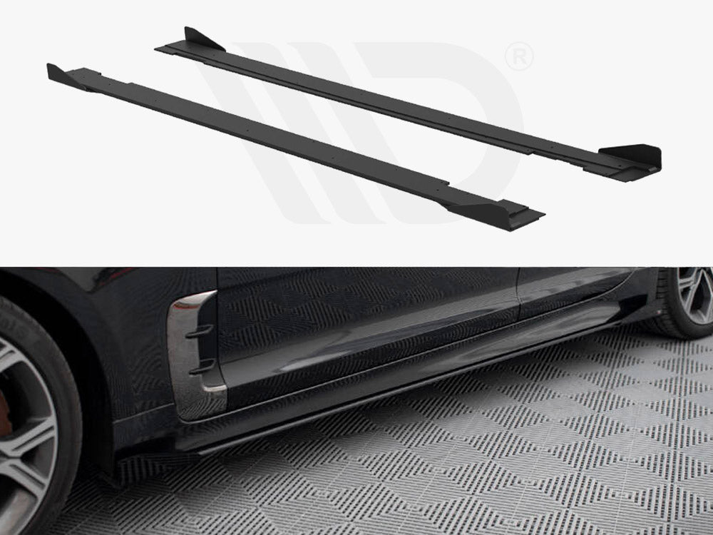 Maxton Design - Aftermarket  STREET PRO SIDE SKIRTS DIFFUSERS + FLAPS KIA STINGER GT / GT-LINE MK1