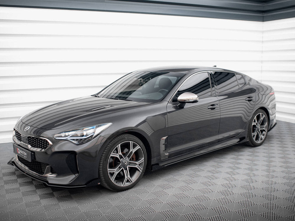 Maxton Design - Aftermarket  STREET PRO SIDE SKIRTS DIFFUSERS + FLAPS KIA STINGER GT / GT-LINE MK1