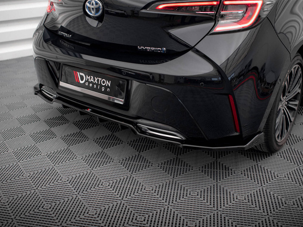 Maxton Design - Aftermarket  Central Rear Splitter (Vertical Bars) Toyota Corolla Hatchback Mk12