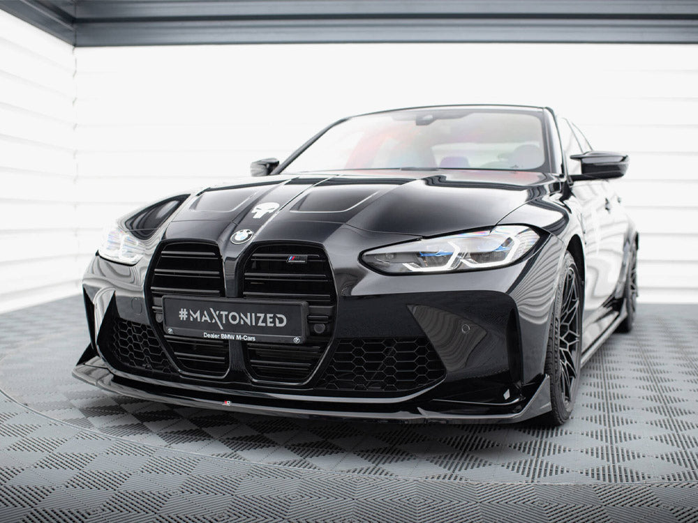 Maxton Design - Aftermarket  Front Splitter V.4 CSL Look BMW M4 G82 / G82 Facelift
