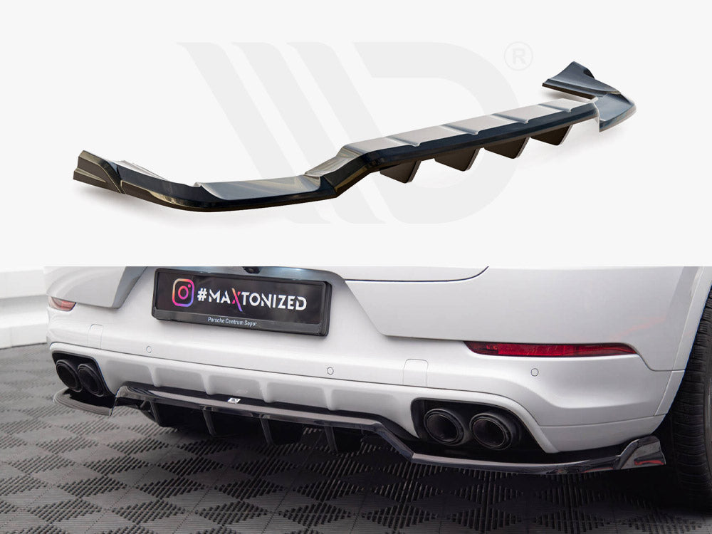 Maxton Design - Aftermarket  Rear Splitter (Vertical Bars) Porsche Cayenne Coupe / SUV Mk3