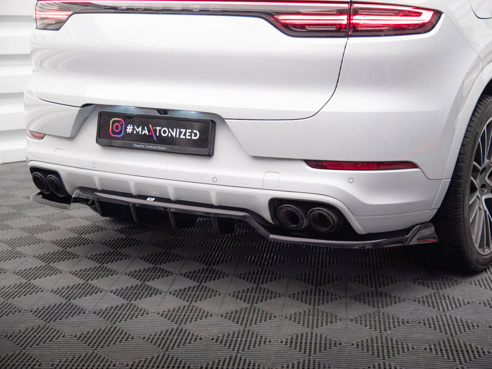 Maxton Design - Aftermarket  Rear Splitter (Vertical Bars) Porsche Cayenne Coupe / SUV Mk3