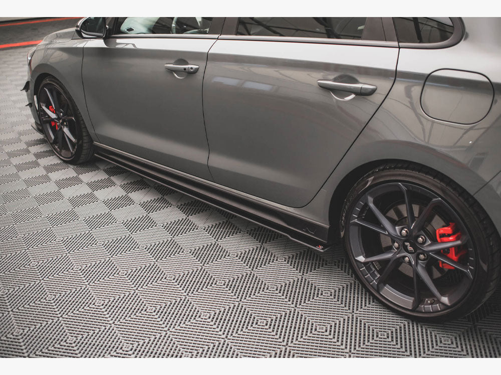 Maxton Design - Aftermarket  Street PRO Side Skirts Diffusers V.2 Hyundai I30 N Mk3 / Mk3 FL